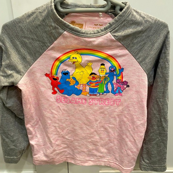 Little Sleepies Other - Little Sleepies Play Sesame Street Raglan TShirt